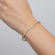 BNI68680. 14K Solid Gold Diamond Bangle